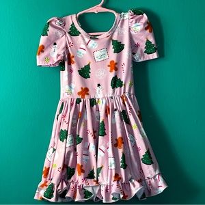 LIKE NEW Girlhood Christmas Twirl Dress